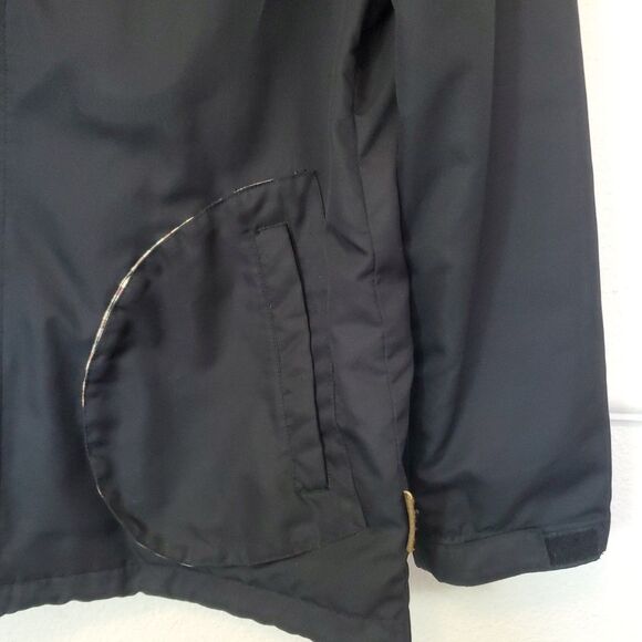 Irish Setter Country Flavor Rain Hoodie Jacket Full Zip Lined Womens Sz M Black - Picture 4 of 16